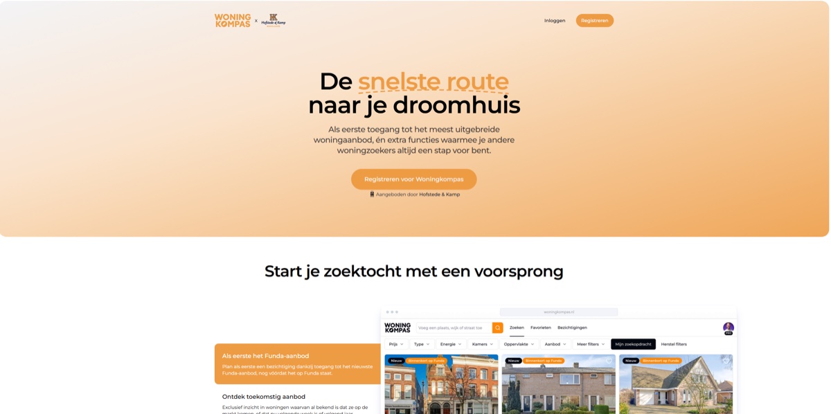 Woningkompas van Hofstede & Kamp Makelaars